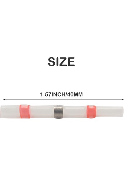 50 Adet Lehim Conta Tel Konnektörleri, Uç Terminalleri Kırmızı (Yurt Dışından) indirimleri