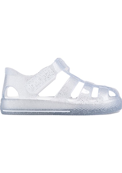 Star Glitter Unisex Çocuk Beyaz Sandalet
