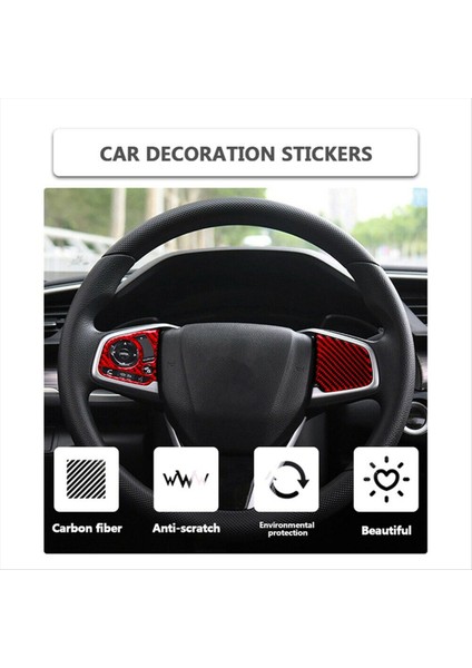 Honda Için Abs Direksiyon Simidi Düğme Anahtarı Kapağı Döşeme Dekor Çıkartması (Yurt Dışından) modelleri