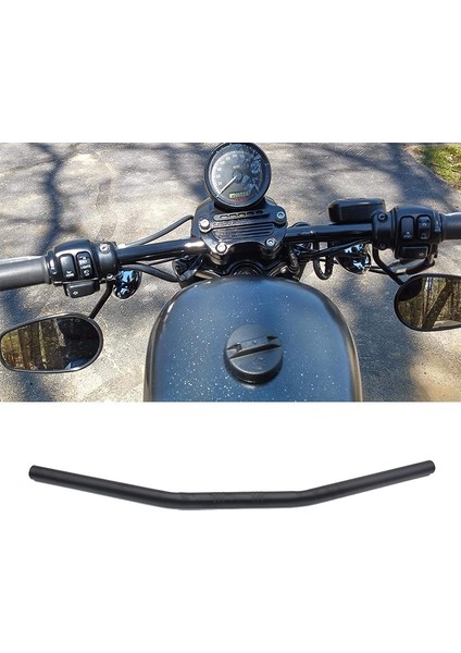 Honda Için 25 mm Siyah Düz Sürtünme Çubuğu 1 Inç Motosiklet Gidonu (Yurt Dışından) fiyatları