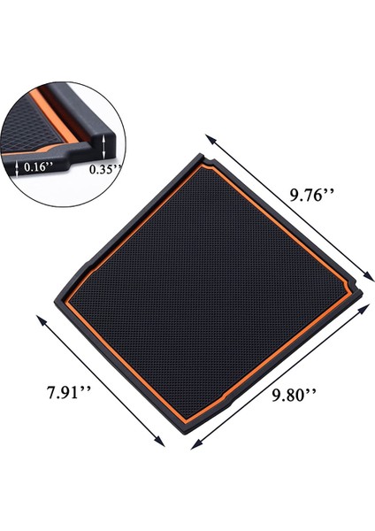 Subaru-Crosstrek/ımpreza 2018-2022 Için Gösterge Paneli Paspasları (Turuncu) (Yurt Dışından) modelleri