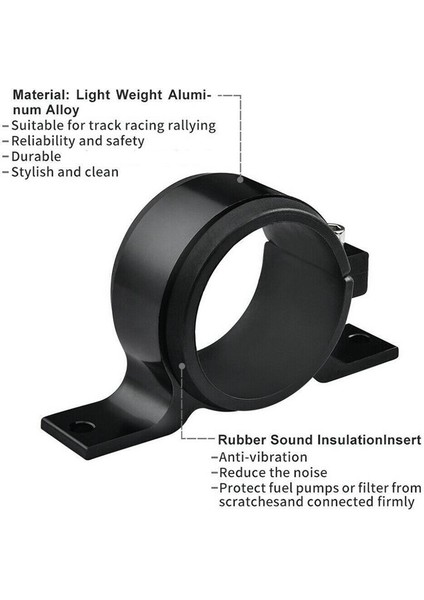 044 Bosch Için Siyah 60 mm Yakıt Pompası Tek Montaj Braketi Filtre Kelepçesi (Yurt Dışından) modelleri