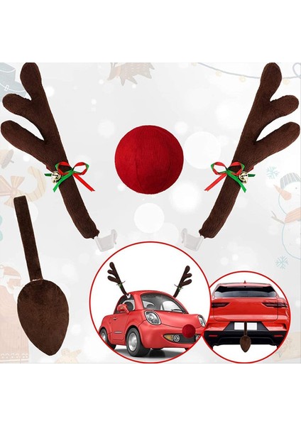 Noel Araba Boynuzu Dekorasyonu Noel Araba Kiti Noel Si (Yurt Dışından) fırsatları