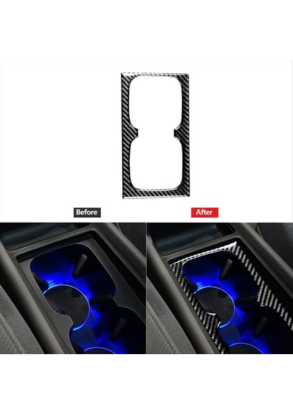 Honda Civic Için Karbon Fiber Su Bardağı Tutucu Dekoratif Kaplama (Yurt Dışından) indirimleri