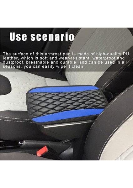 Araba Orta Konsol Pedi, Su Geçirmez ve Çizilmez Kol Dayama Kılıfı - Mavi (Yurt Dışından) modelleri