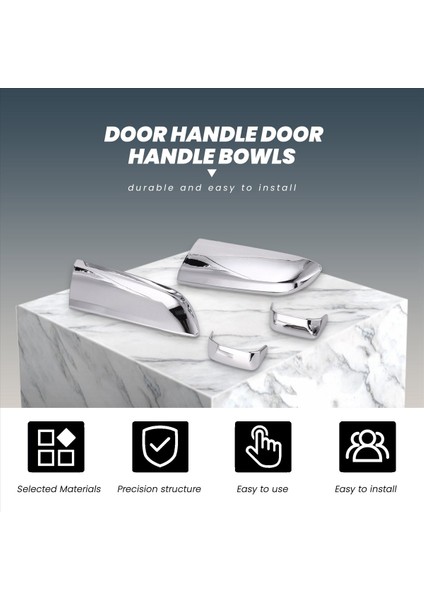 Toyota Hiace 2005-2015 Için 10 Adet Abs Krom Kapı Kolu Kase Paneli (Yurt Dışından) modelleri