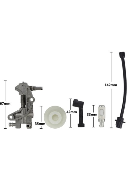 4500, 5200, 5800, 45CC, 52CC Için 5 Adet Yağ Pompası Filtre Borusu Hortum Seti (Yurt Dışından) fiyatları