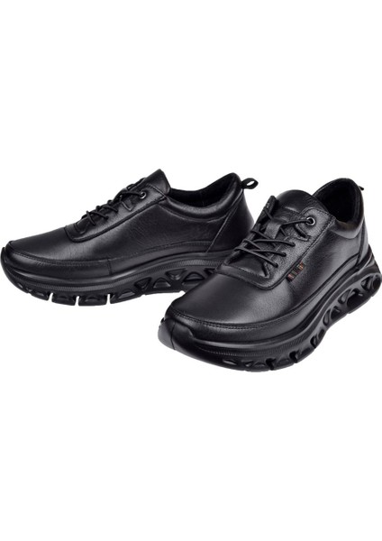 Hakiki Deri Comfort Lastikli Kadın Ayakkabı VOY-416 Siyah fırsatları