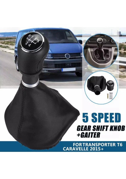 Transporter T6 Caravelle 2015+ Için 5 Hızlı Deri Vites Topuzu (Yurt Dışından) modelleri