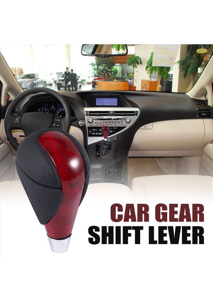 Lexus Es Is Rx Için Kırmızı Deri Otomatik Şanzıman Vites Topuzu (Yurt Dışından) fırsatları