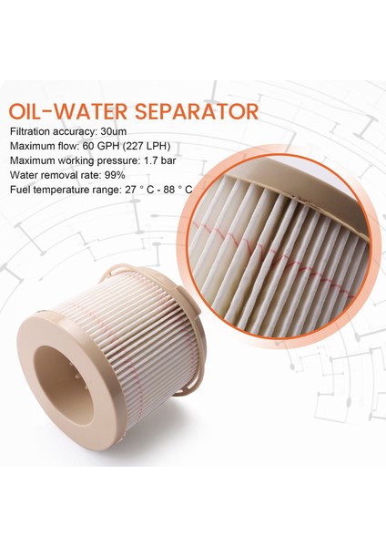 Adet 2010PM Filtre Elemanları 500FG Yakıt Su Ayırıcı Değişimi (Yurt Dışından) indirimleri