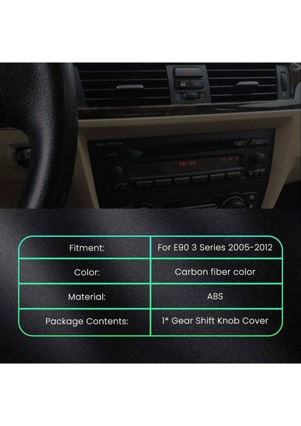 Bmw E90 E92 E93 E87 Karbon Fiber Renkli Vites Topuzu Kapağı (Yurt Dışından) fırsatları