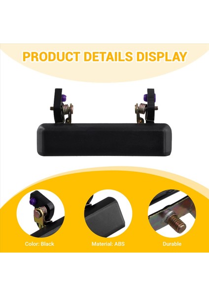 1 Çift Set Araba Dış Kapı Kolları Siyah (Yurt Dışından) fırsatları