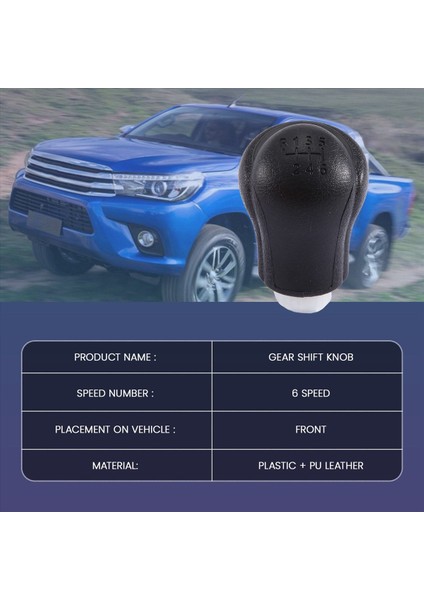 Toyota Hilux Revo 6 Vites Için Araç Manuel Vites Topuzu ve El Bilek Kolu (Yurt Dışından) fiyatları