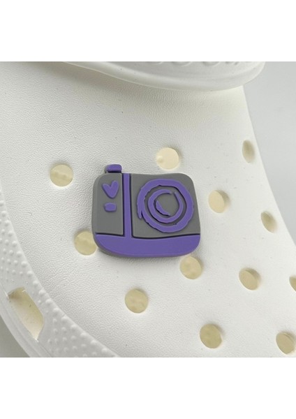 Terlik Süsü ve Aksesuarı , Çanta Süsü – Jibbitz 3D Büyük Boy Stich Fotoğraf Makinası Figür Aksesuar