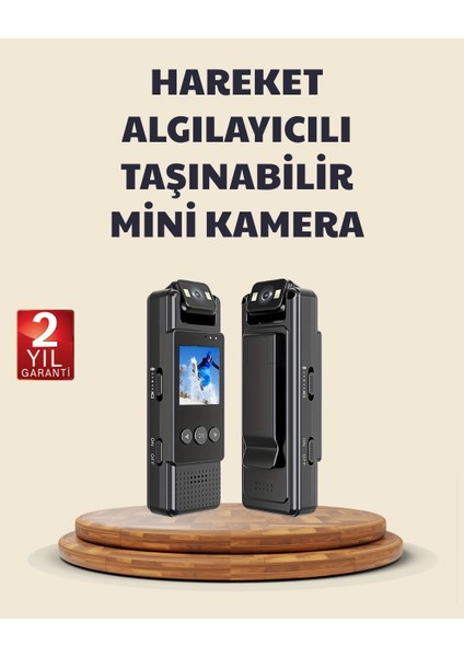 128GB Destekli Hareket Algılamalı Mini Kamera