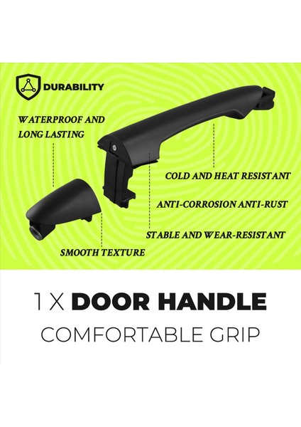 Kia Picanto 2011-2016 Için 83651-1Y000 Arka Sol Dış Kapı Kolu (Yurt Dışından) indirimleri