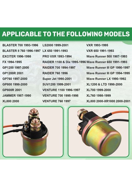 Yamaha Waverunner 1981-2001 650 701 760 Için Marş Solenoid Rölesi (Yurt Dışından) fırsatları