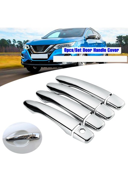 Nissan Qashqai J11 2014-2019 Için 8 Adet Krom Kapı Kolu Kapağı Döşemesi (Yurt Dışından) fiyatları