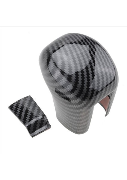 Honda Civic 2016-2021 Için Karbon Fiber Siyah Vites Topuzu Kılıfı (Yurt Dışından)