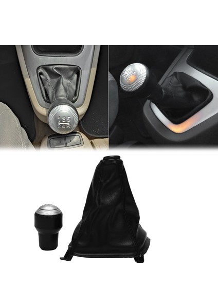 Hyundai Tucson 2004-2009 Için 5 Vitesli Vites Topuzu Deri Kılıf (Yurt Dışından) fiyatları