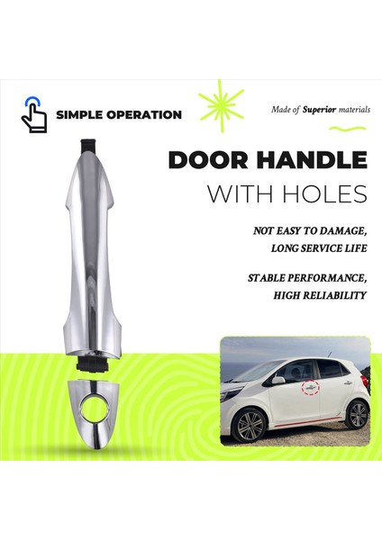 Kia Picanto 2011-2016 Için 82651-1Y020 Ön Sol Dış Kapı Kolu (Yurt Dışından) fırsatları