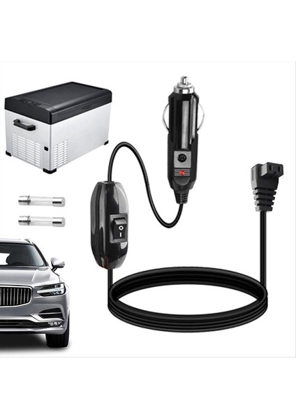 12V Araba Buzdolabı Güç Kablosu 2m Sigara Adaptörlü Anahtarsız (Yurt Dışından) indirimleri