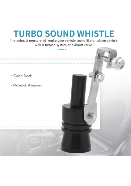 Alüminyum Turbo Ses Düdük Üfleme Vanası Simülatörü Siyah (Xl Beden) (Yurt Dışından) fiyatları