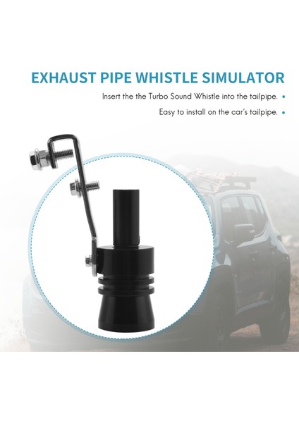 Alüminyum Turbo Ses Düdük Üfleme Vanası Simülatörü Siyah (Xl Beden) (Yurt Dışından) fırsatları