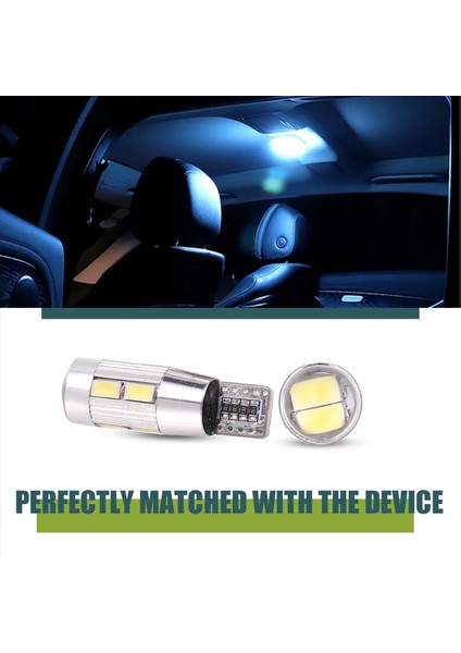 Adet W5W T10 6000K 5630 10 Smd Araba LED Ampul Sinyal Lambası Beyaz (Yurt Dışından) indirimleri