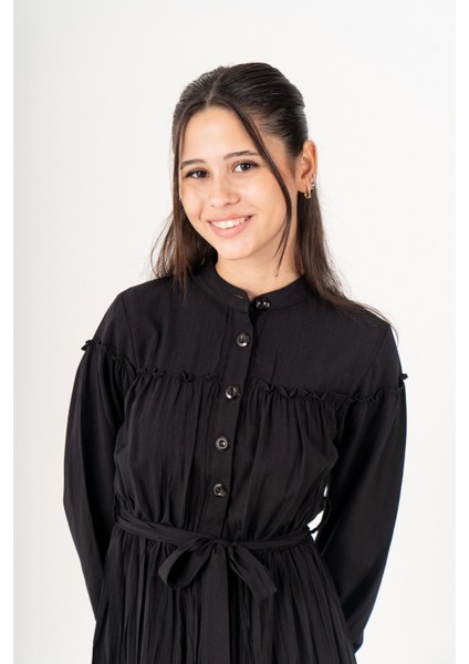 Selya Kız Çocuk Elbise Siyah fiyatları