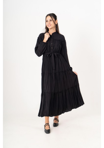 Selya Kız Çocuk Elbise Siyah