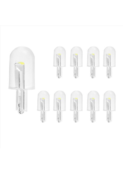 10 Adet Araba LED T10 W5W Cob Okuma Tavan Lambası Plaka Ampulleri (Yurt Dışından)