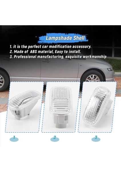 2 Parça Araba Yan Baffle Dönüş Sinyal Lambası Abajur Kapağı Muhafazası (Yurt Dışından) indirimleri