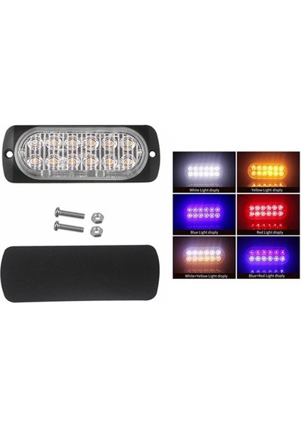 Devre Kartı + LED Boncuklar DC12-24V Yanıp Sönen Işık 12LED 112X41MM, C (Yurt Dışından) fiyatları