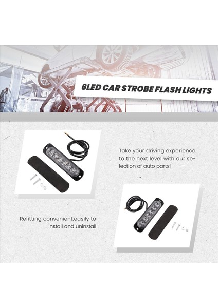 12V-24V 6led Araç Uyarı Flaşı Mavi Yanıp Sönüyor (Yurt Dışından) fiyatları