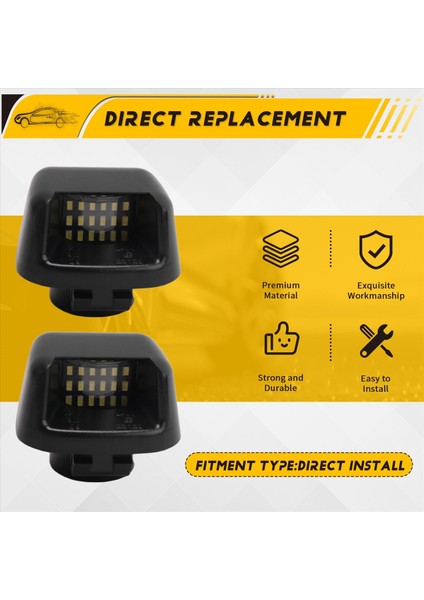 Nissan Navara D40 Frontier 2004-2018 Için LED Plaka Lambası (Yurt Dışından) indirimleri