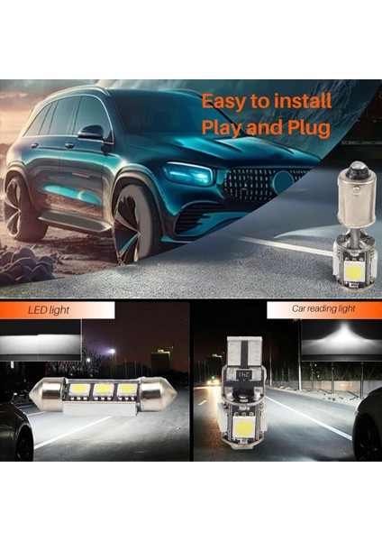 Mercedes-Benz E-Serisi 2002-2008 Için 27 Adet Beyaz Araç Içi LED Aydınlatma Kiti (Yurt Dışından) indirimleri