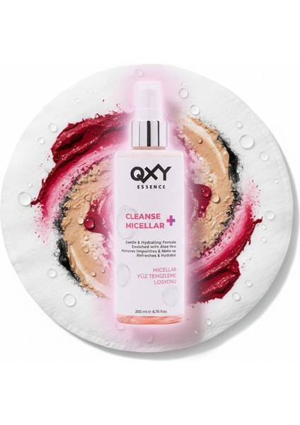 Cleanse + Micellar - Misel Su - Aloe Vera Içerikli Yüz & Makyaj Temizleme Losyonu -Durulama Gerektirmez -Sprey Formunda - 200ML fırsatları