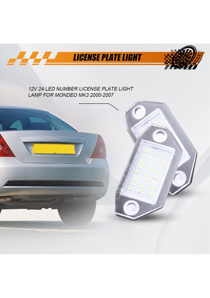 Ford Mondeo Mk3 2000-2007 Için 12V 24 LED Plaka Lambası (Yurt Dışından) fırsatları