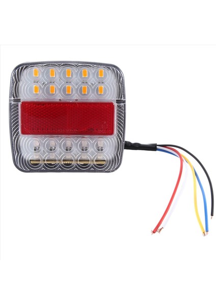 12V LED Kare Lamba Iki Renkli Arka Lamba Araba Malzemeleri Beyaz Kapak (Yurt Dışından) indirimleri