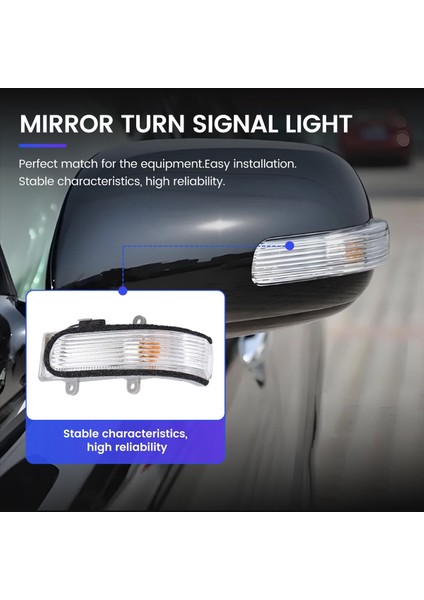 Camry 06-11 Vios 2008-2013 Için Sol Yan Dikiz Aynası Dönüş Sinyali (Yurt Dışından) fırsatları