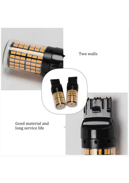 4 Adet Süper Parlak Canbus T20 7440 Geri Vites Lambası Sinyal Lambası (Yurt Dışından) fırsatları