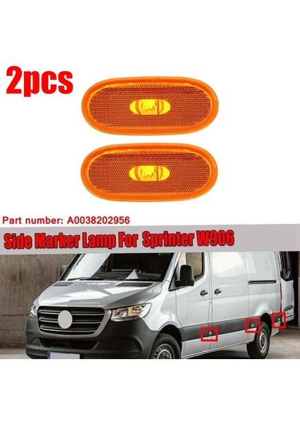 Mercedes-Benz Sprinter W906 2006-2018 Için 2x Araç Yan Işaret Lambası (Yurt Dışından) indirimleri