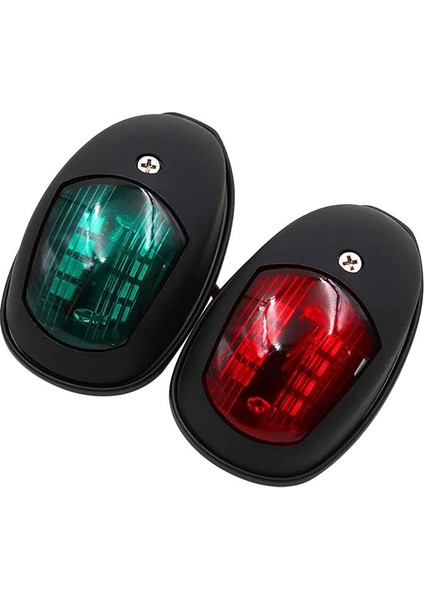 Navigasyon Lambası LED Tekne Yan Lambası Siyah (Yurt Dışından)