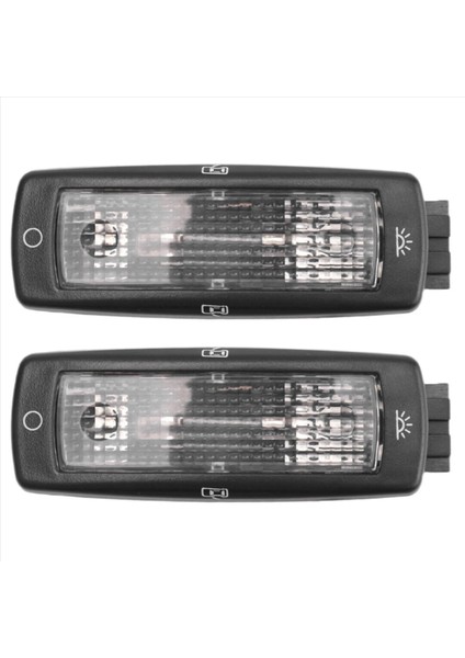 3B0947291 Vw Golf Passat 98-05 Için 2 Adet Arka Okuma Harita Tavan Lambası (Yurt Dışından)