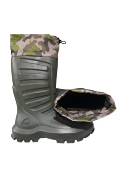 Eva Termal Avcı Çizme Haki 30 Derece Soğuğa Dayanıklı Kaymaz Tabanlı Güvenlik Ayakkabısı