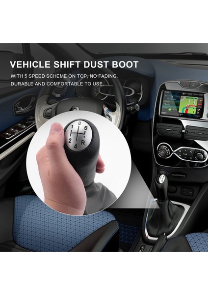 Renault Için 5 Hızlı Deri Manuel Vites Kolu (Yurt Dışından) fırsatları