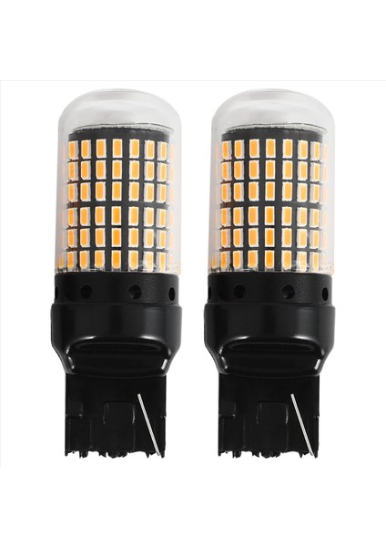 Adet Araba LED Ampulleri 3157 P27-7W T25 LED P27W Canbus Lambası Sarı (Yurt Dışından) fiyatları