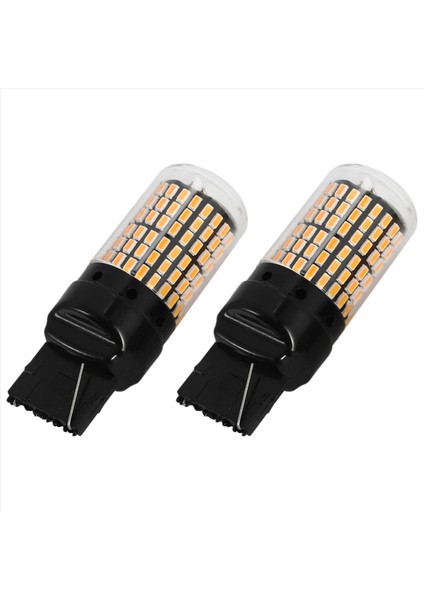 Adet Araba LED Ampulleri 3157 P27-7W T25 LED P27W Canbus Lambası Sarı (Yurt Dışından) fırsatları